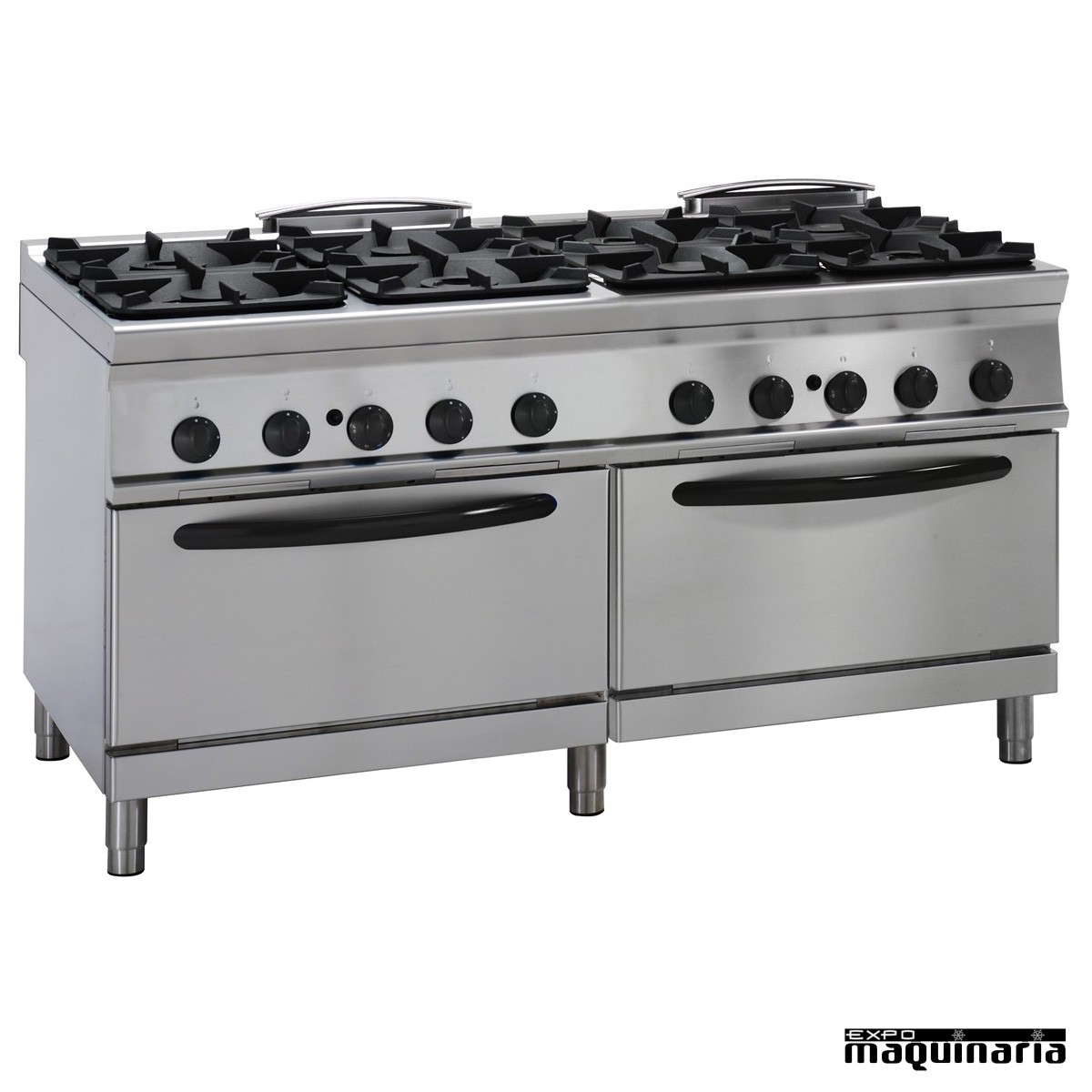 Cocina Industrial A Gas Clp2fg16gg9 8 Quemadores 2 Hornos Industriales